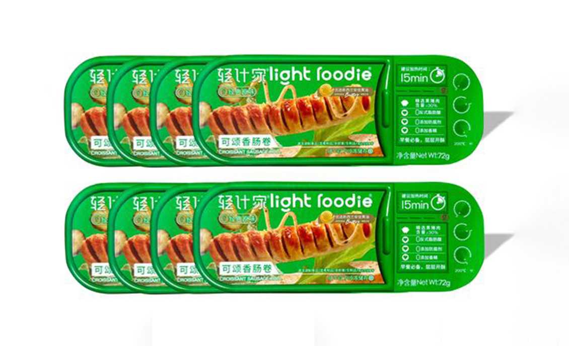 呂工機(jī)械可頌香腸卷全自動(dòng)包裝解決方案,量產(chǎn)無(wú)憂